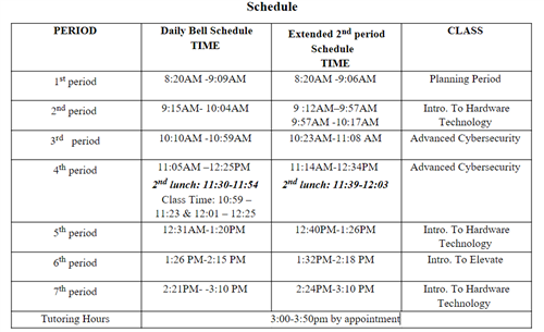 Prince Schedule